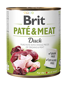 Brit Care Duck Paté & Meat konserv koertele 800g