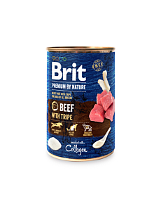 Brit Premium by Nature konserv Beef with Tripes koertele 400g