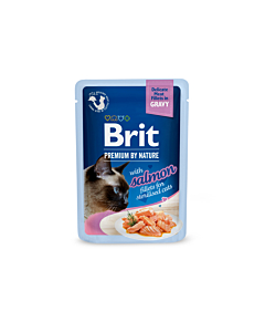 Brit Premium Delicate Salmon Fillets in Gravy märgtoit steriliseeritud kassidele 85g