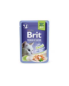 Brit Premium Delicate Trout Fillets in Jelly märgtoit kassidele 85g