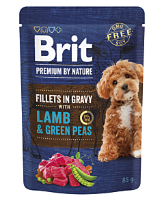 Brit Premium Lamb & Green Peas in Gravy märgtoit koerale 85g