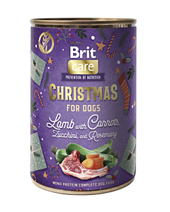 Brit Care Christmas Mono Protein Lamb konserv koertele 400g